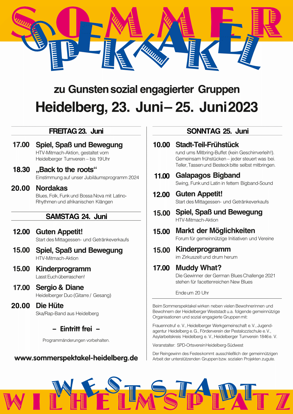 Flyer Sommerspektakel